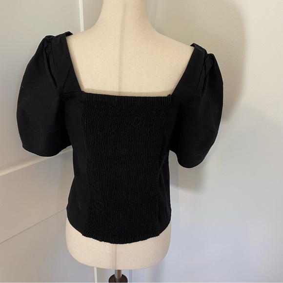 Madewell black linen blouse size 2 (small) NWOT - Picture 6 of 7